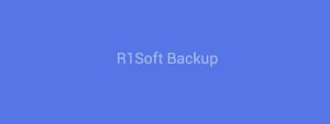 R1Soft Backup