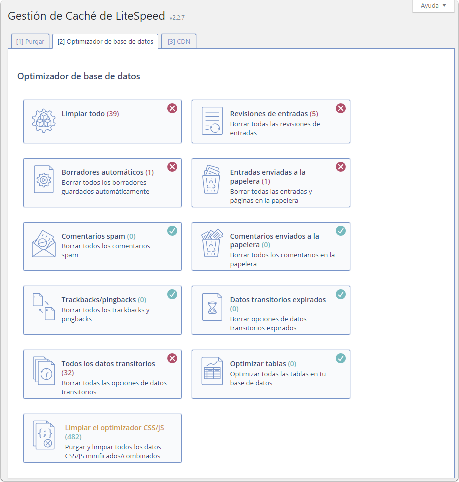 Optimizador de base de Datos