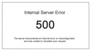 Error 500 infografía