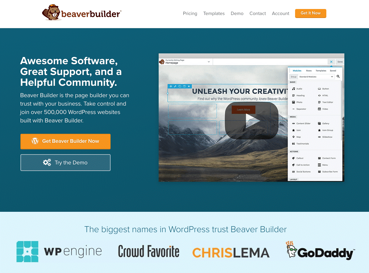 Beaver builder